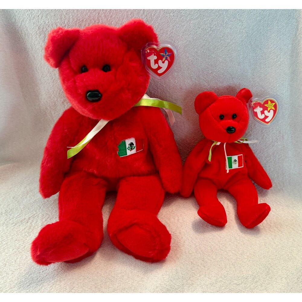TY Beanie Buddy Osito and Beanie Baby Osito MWMTs